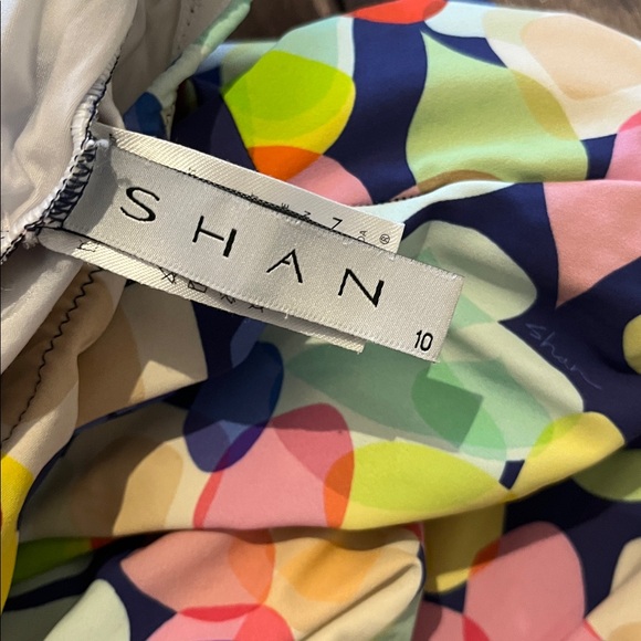 SHAN rainbow abstract one piece swimsuit, size 10 *as is - Picture 5 of 9